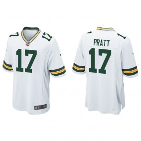 Men's Michael Pratt Green Bay Packers White Game Jersey