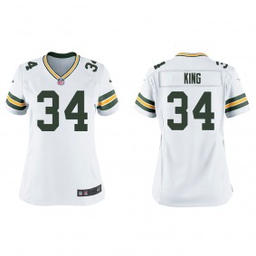 Women's Kalen King Green Bay Packers White Game Jersey