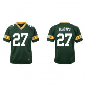 Youth Kitan Oladapo Green Bay Packers Green Game Jersey