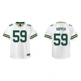 Youth Ty'Ron Hopper Green Bay Packers White Game Jersey